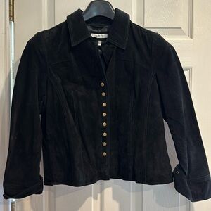 black suede jacket